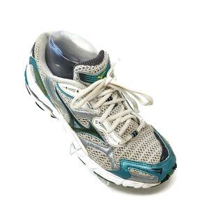 Mizuno Wave Inspire 4 White Green Running Shoes Womens Sz 8.5 M